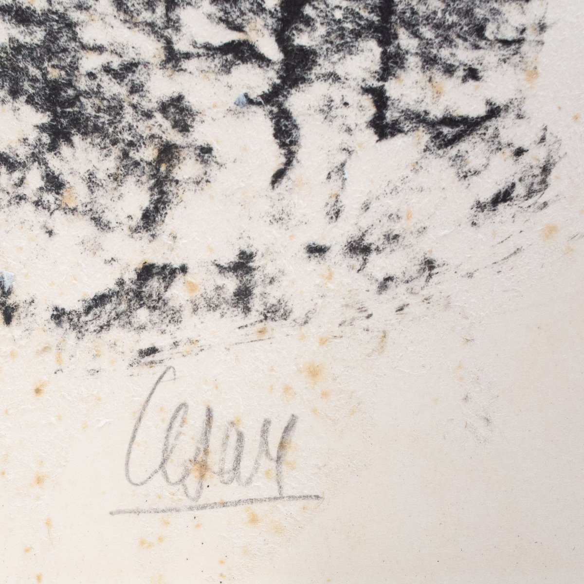 César Baldaccini, Arrachage, firmato e datato, 1961-photo-4