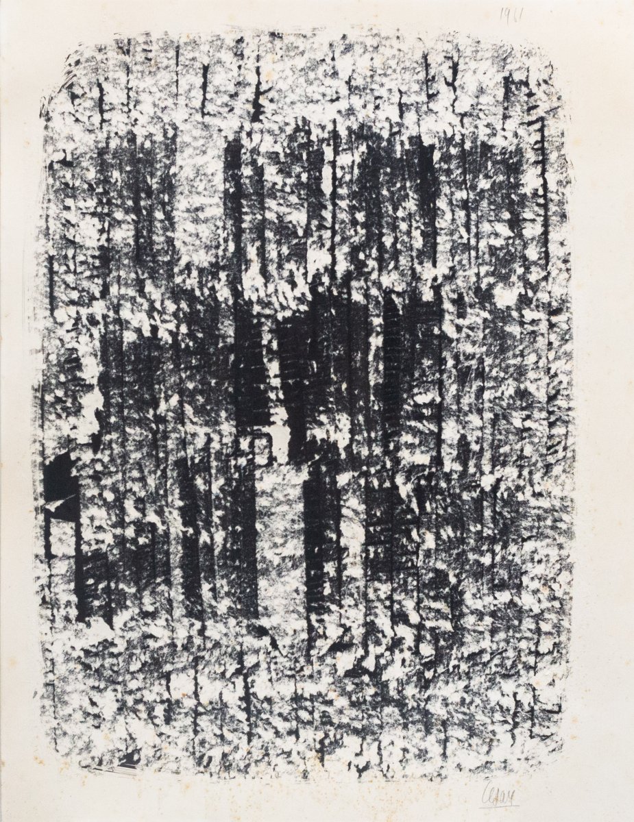 César Baldaccini, Arrachage, firmato e datato, 1961