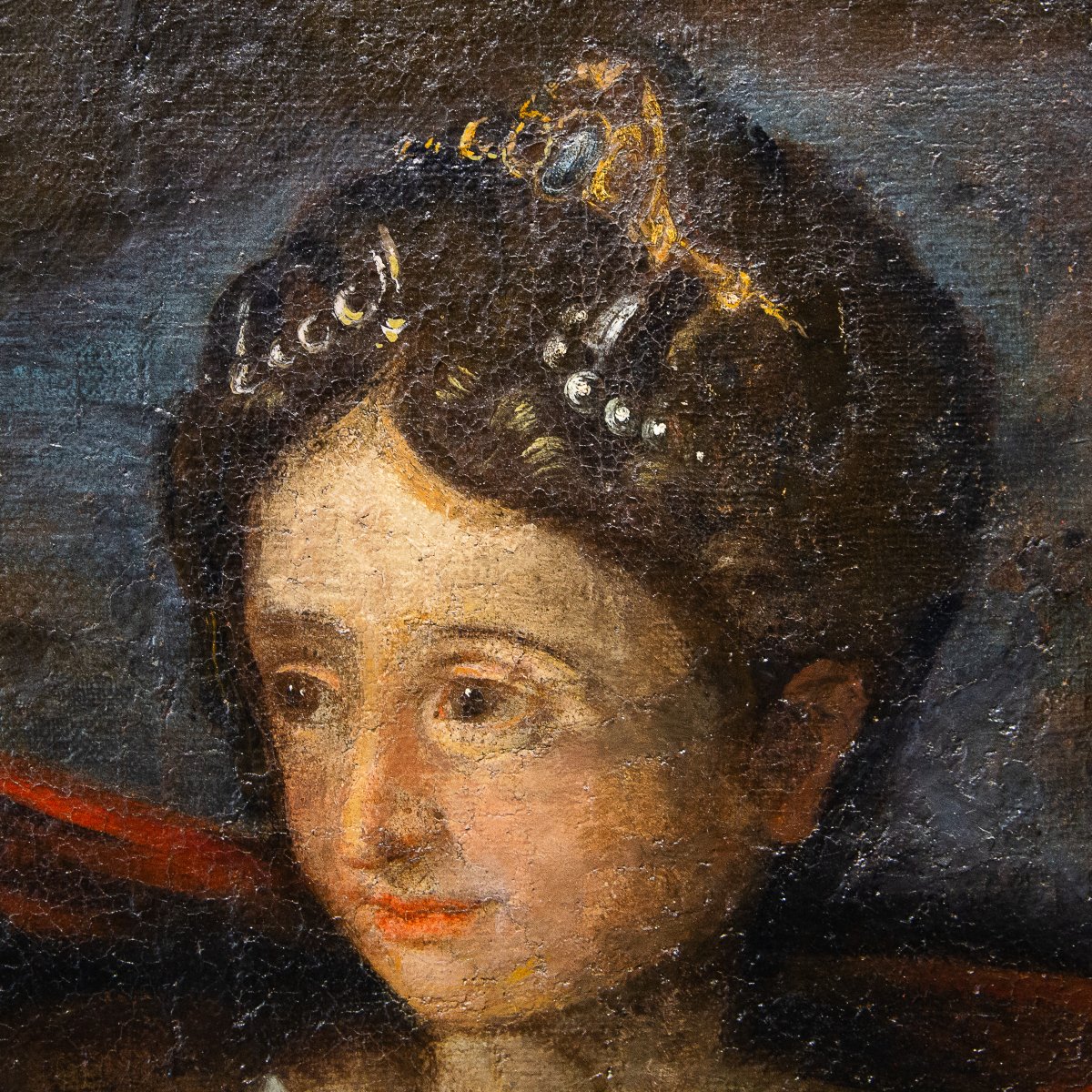"Allegoria della prudenza", olio su tela, Epoca '600-photo-1