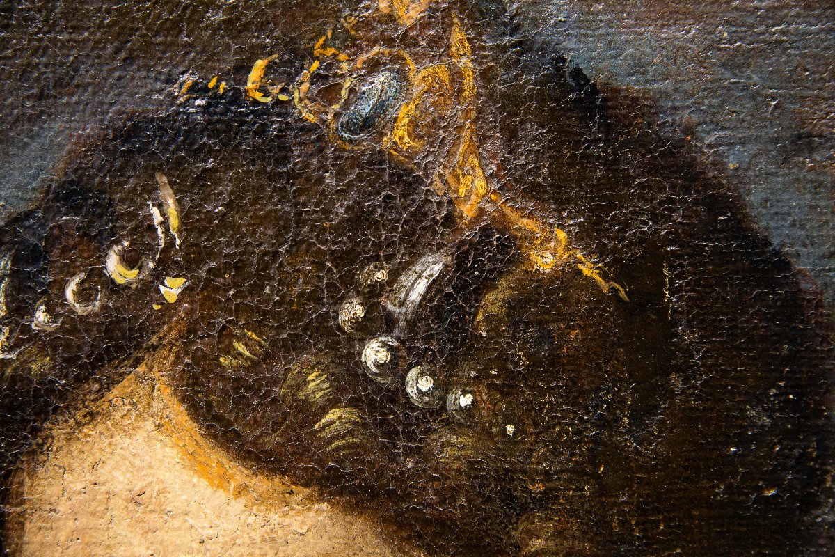 "Allegoria della prudenza", olio su tela, Epoca '600-photo-2