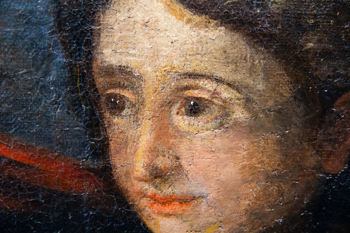 "Allegoria della prudenza", olio su tela, Epoca '600-photo-4