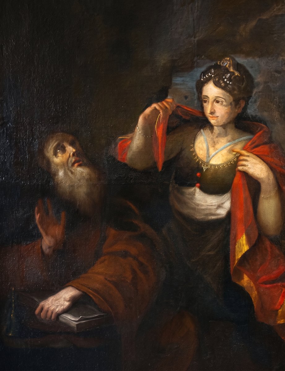 "Allegoria della prudenza", olio su tela, Epoca '600