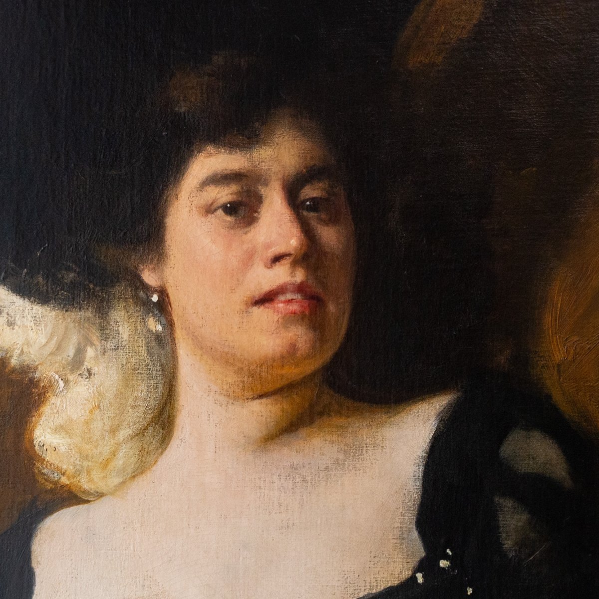 Giacomo Grosso, "Nobildonna", olio su tela, 19(04), firmato e datato-photo-3