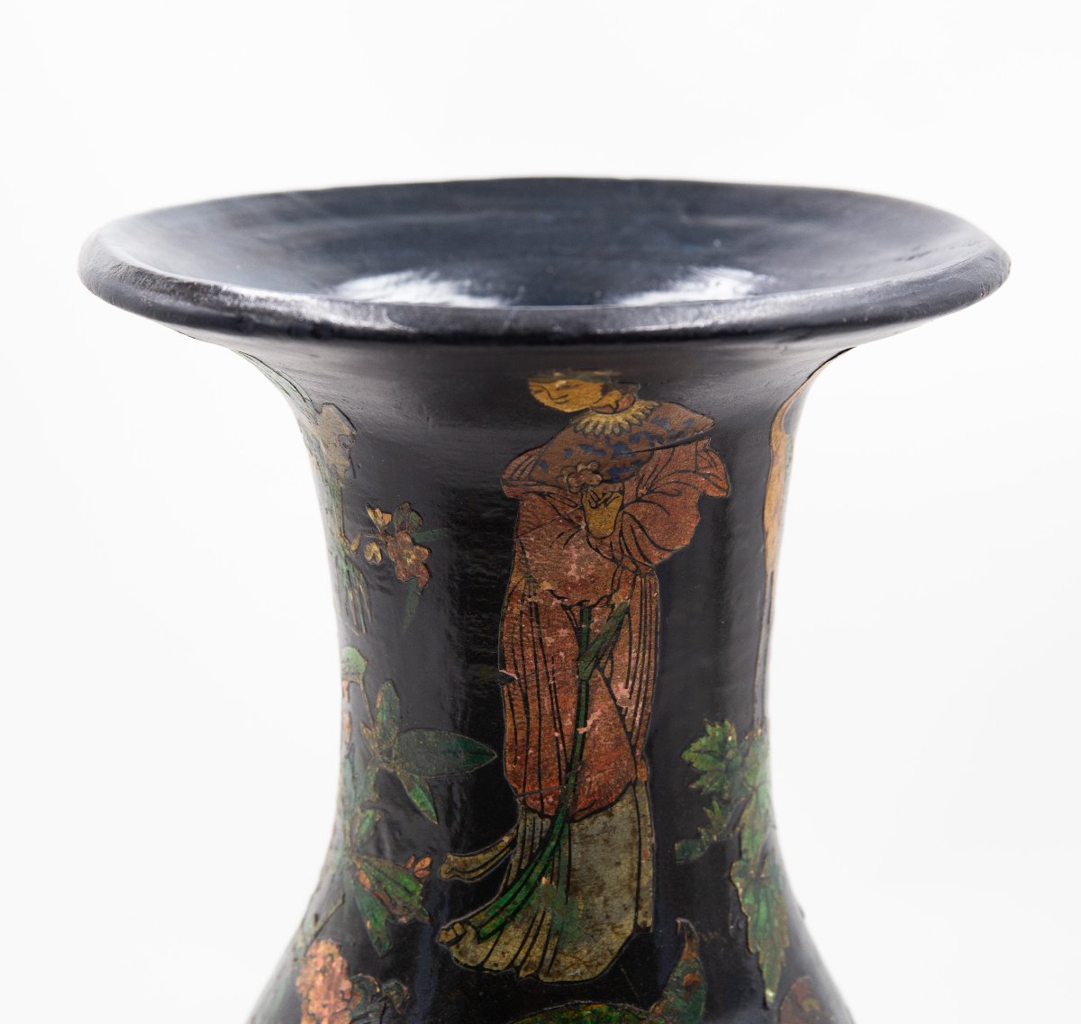 Vaso in terracotta con Papier Mache, Epoca '800-photo-2