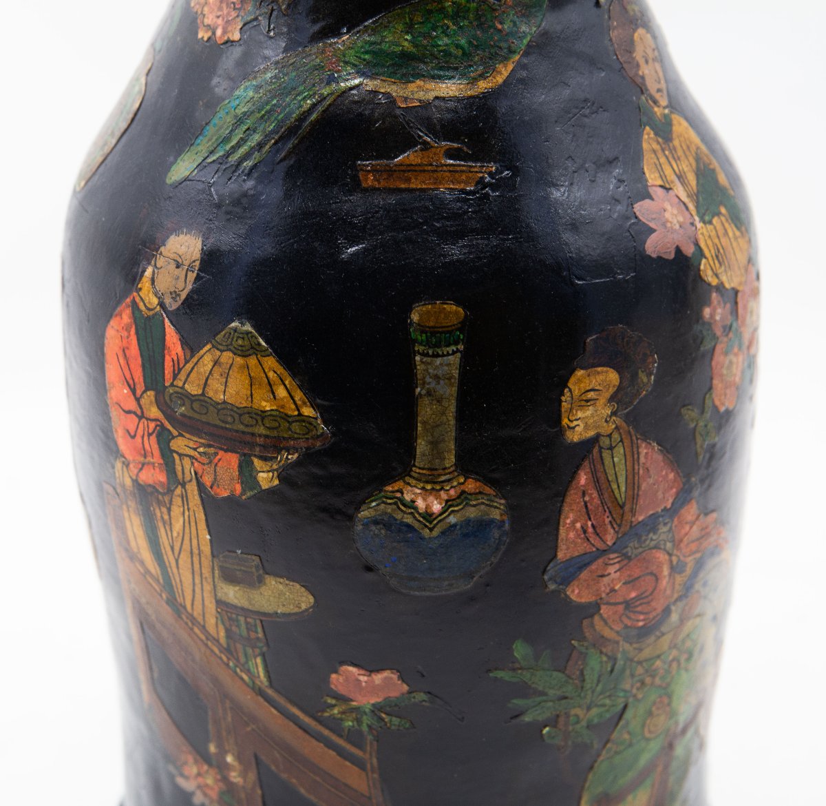 Vaso in terracotta con Papier Mache, Epoca '800-photo-3
