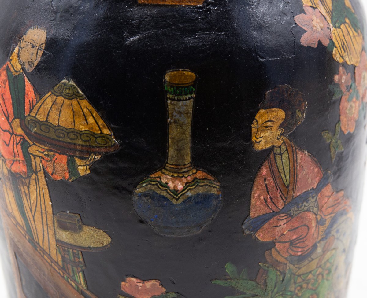 Vaso in terracotta con Papier Mache, Epoca '800-photo-4