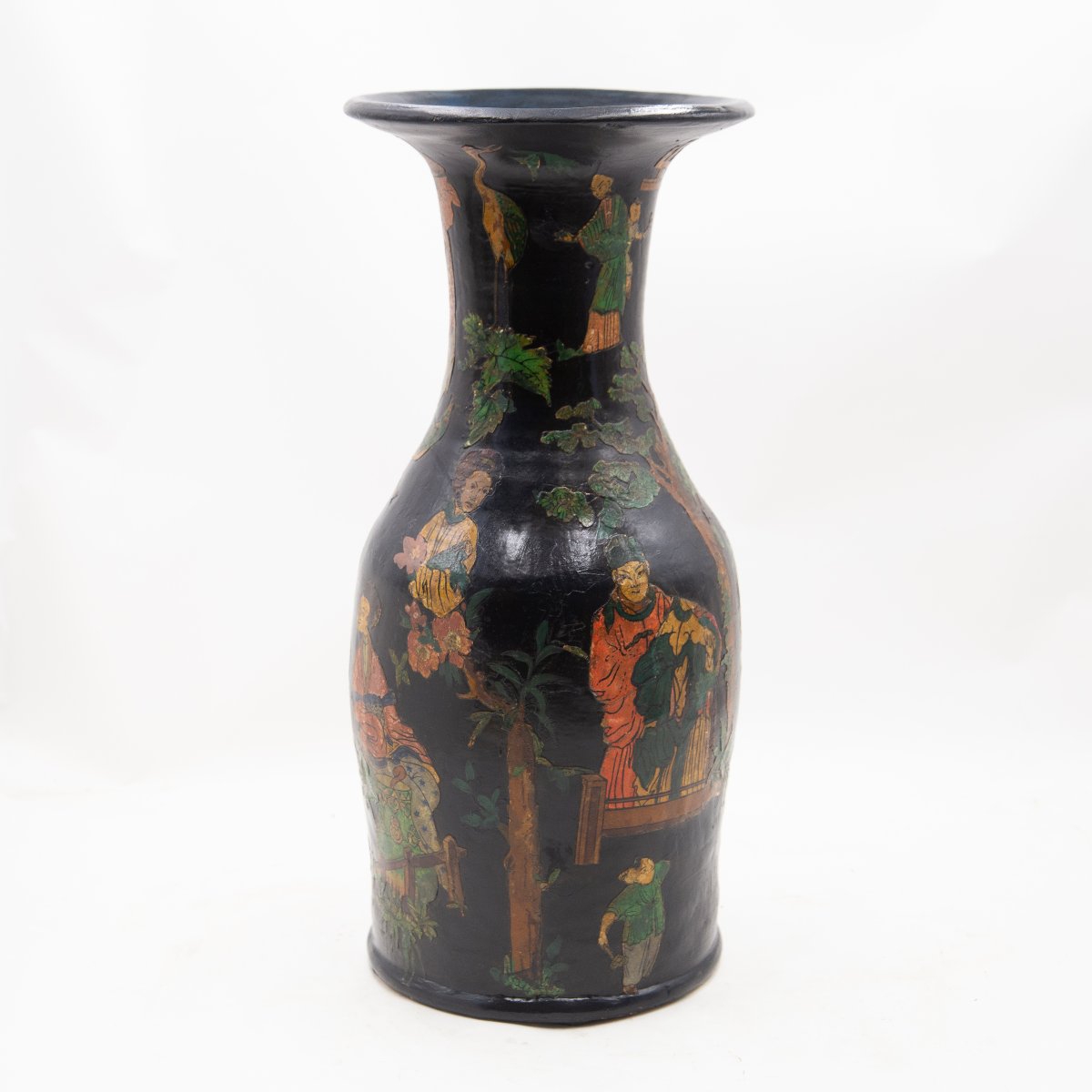 Vaso in terracotta con Papier Mache, Epoca '800-photo-3
