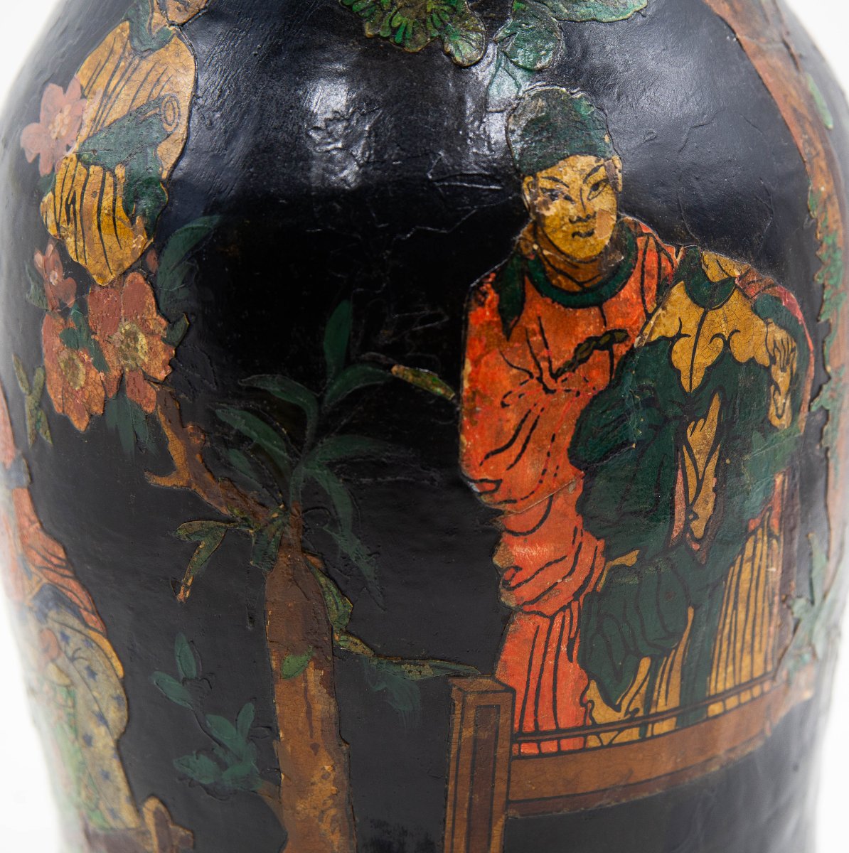 Vaso in terracotta con Papier Mache, Epoca '800-photo-4