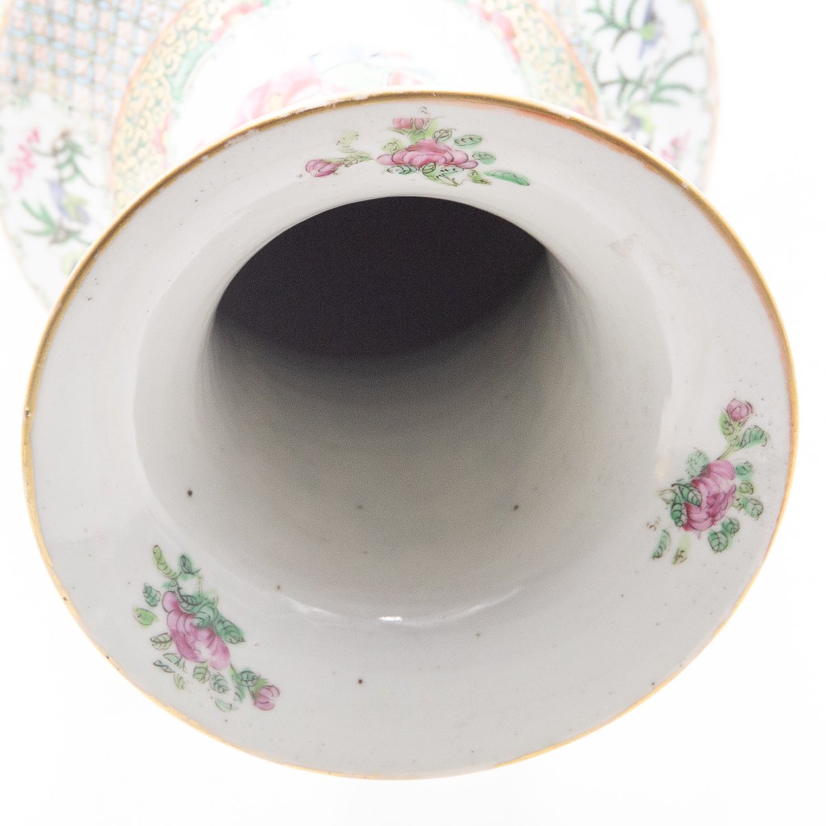 Vaso cinese in stile Famille Rose, Caton, Fine '800 Primi '900-photo-8