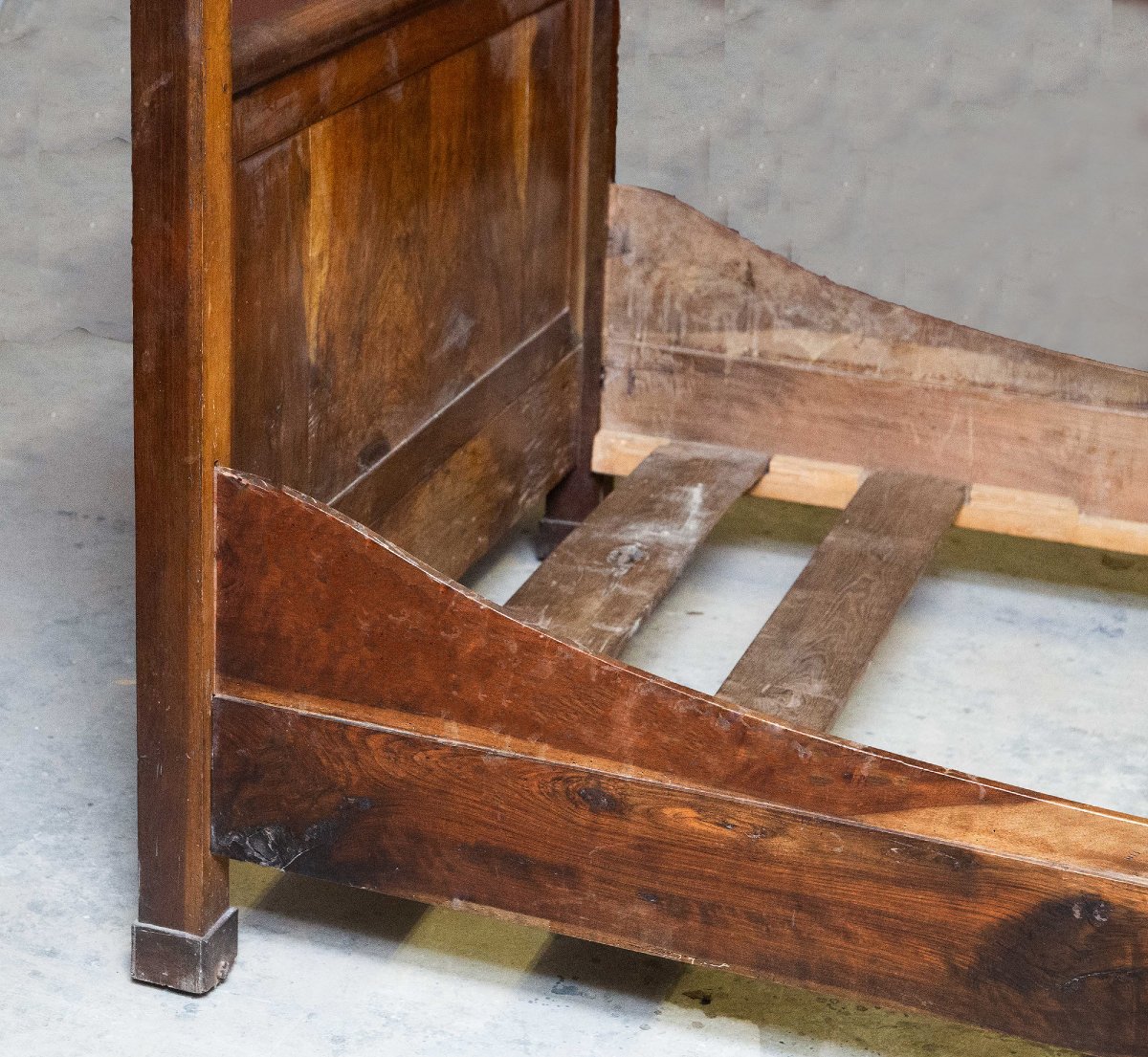 Letto Impero, Piemonte, in noce, prima metà dell'800-photo-4