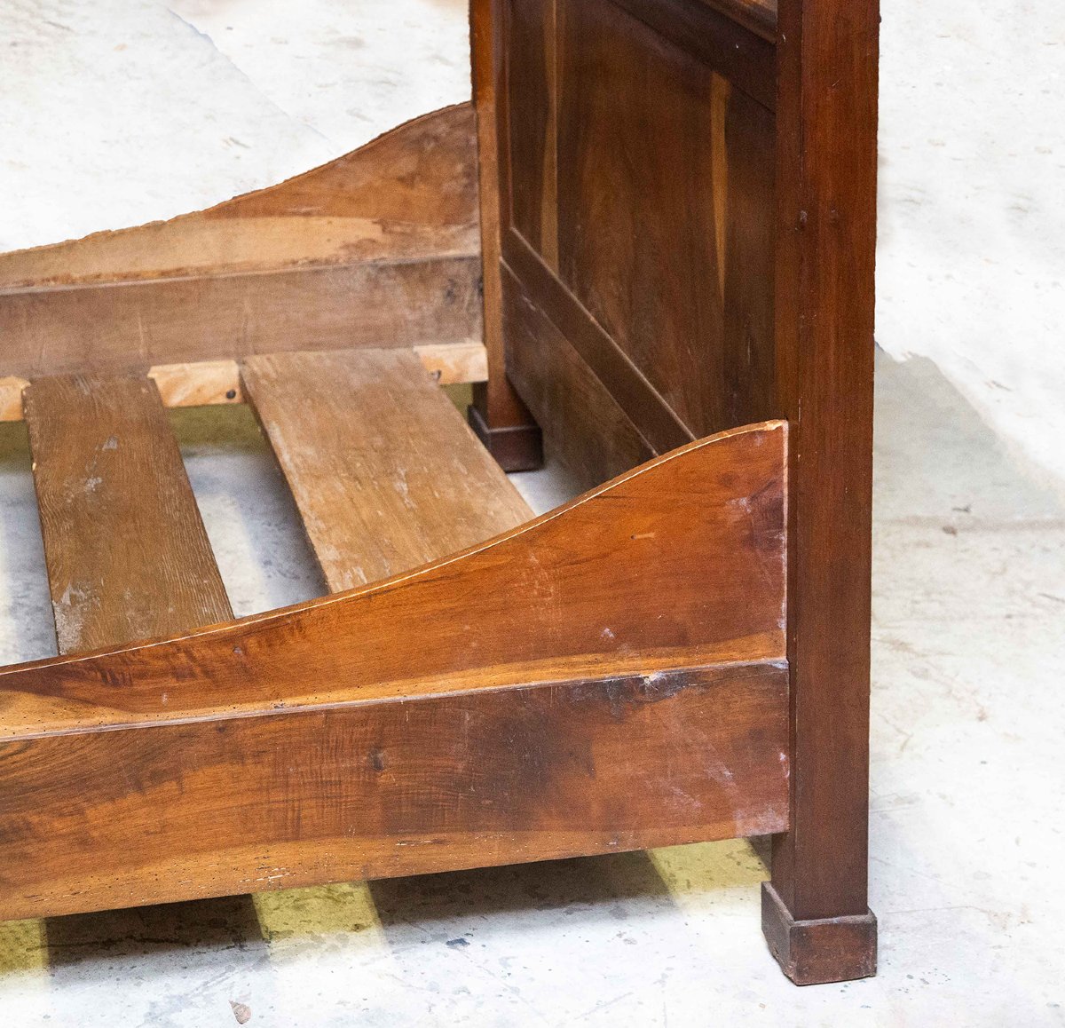 Letto Impero, Piemonte, in noce, prima metà dell'800-photo-5