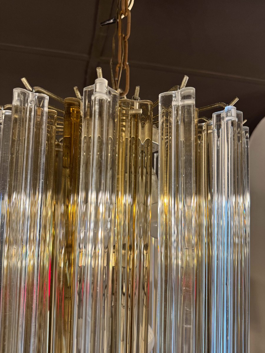 Lampadario di Murano, "in stile" Carlo Scarpa per Venini, Epoca '900-photo-2