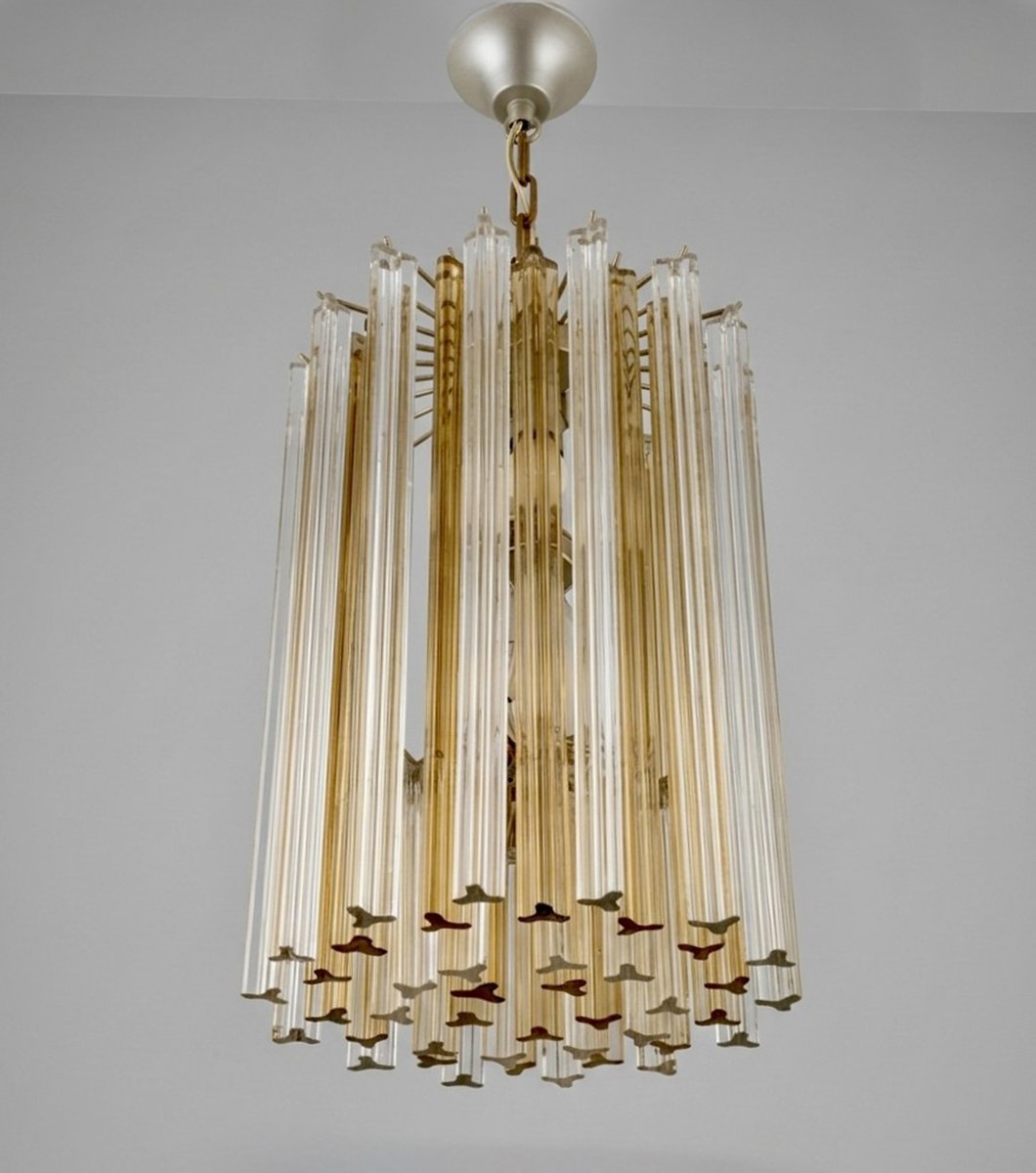 Lampadario di Murano, "in stile" Carlo Scarpa per Venini, Epoca '900