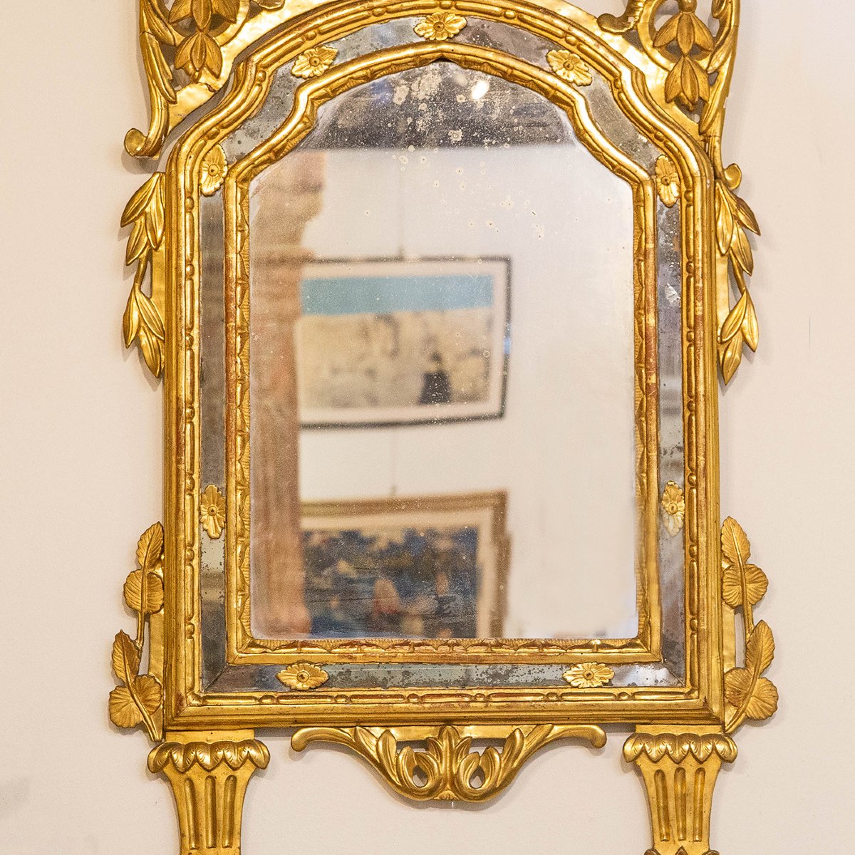 Specchiera, in legno dorato, Piemonte, Epoca Primi '800-photo-2