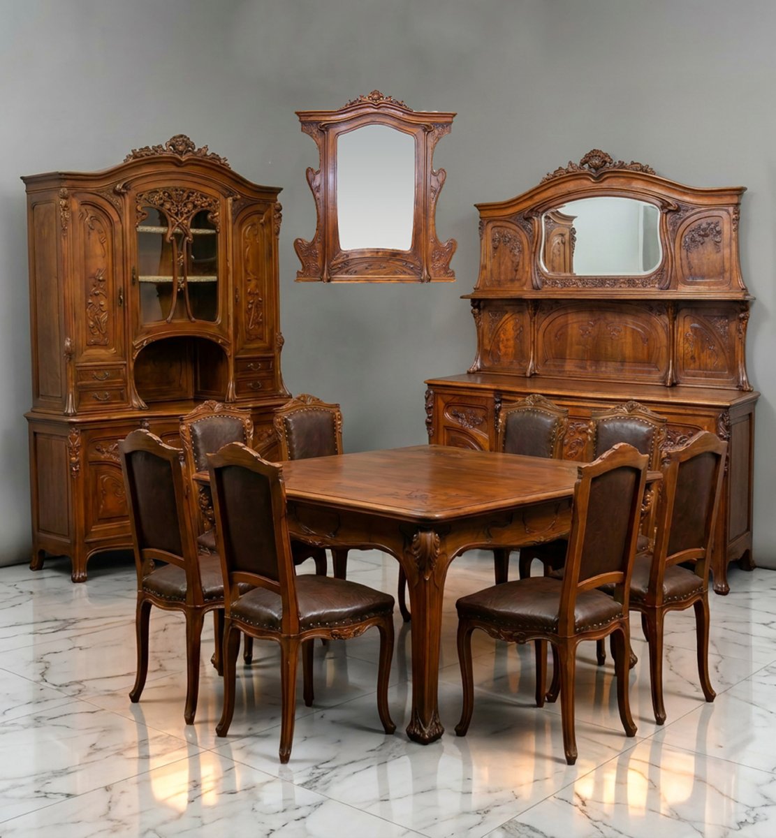 Pierre Mathieu, Sala da pranzo Art Nouveau, Fine '800 Primi '900-photo-2