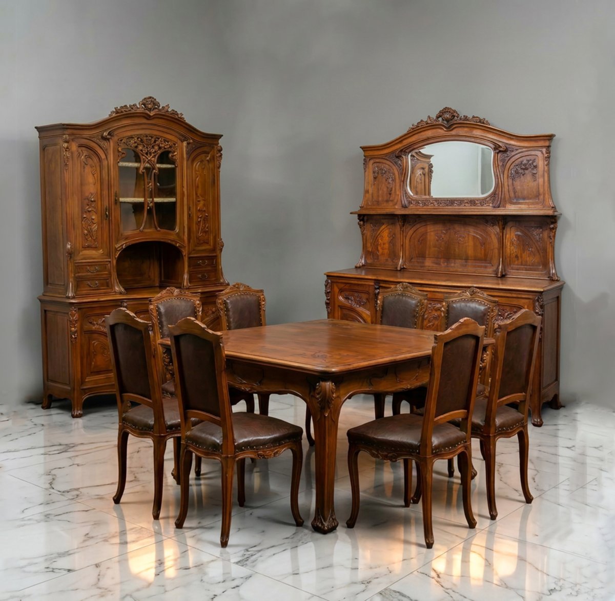 Pierre Mathieu, Sala da pranzo Art Nouveau, Fine '800 Primi '900