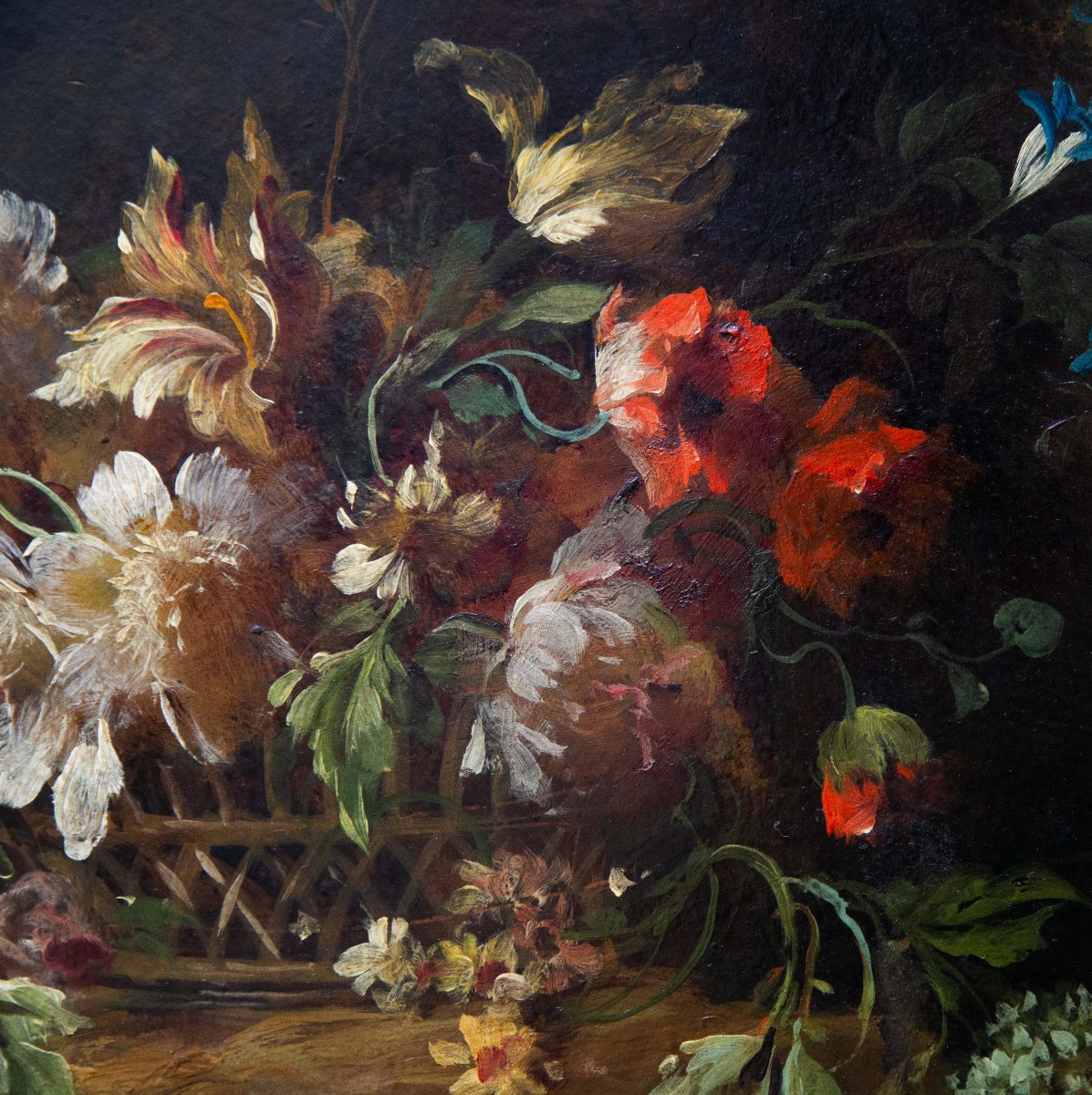 Francesco Bosso, "Coppia di nature morte floreali", olio su cartone, Epoca '900-photo-8