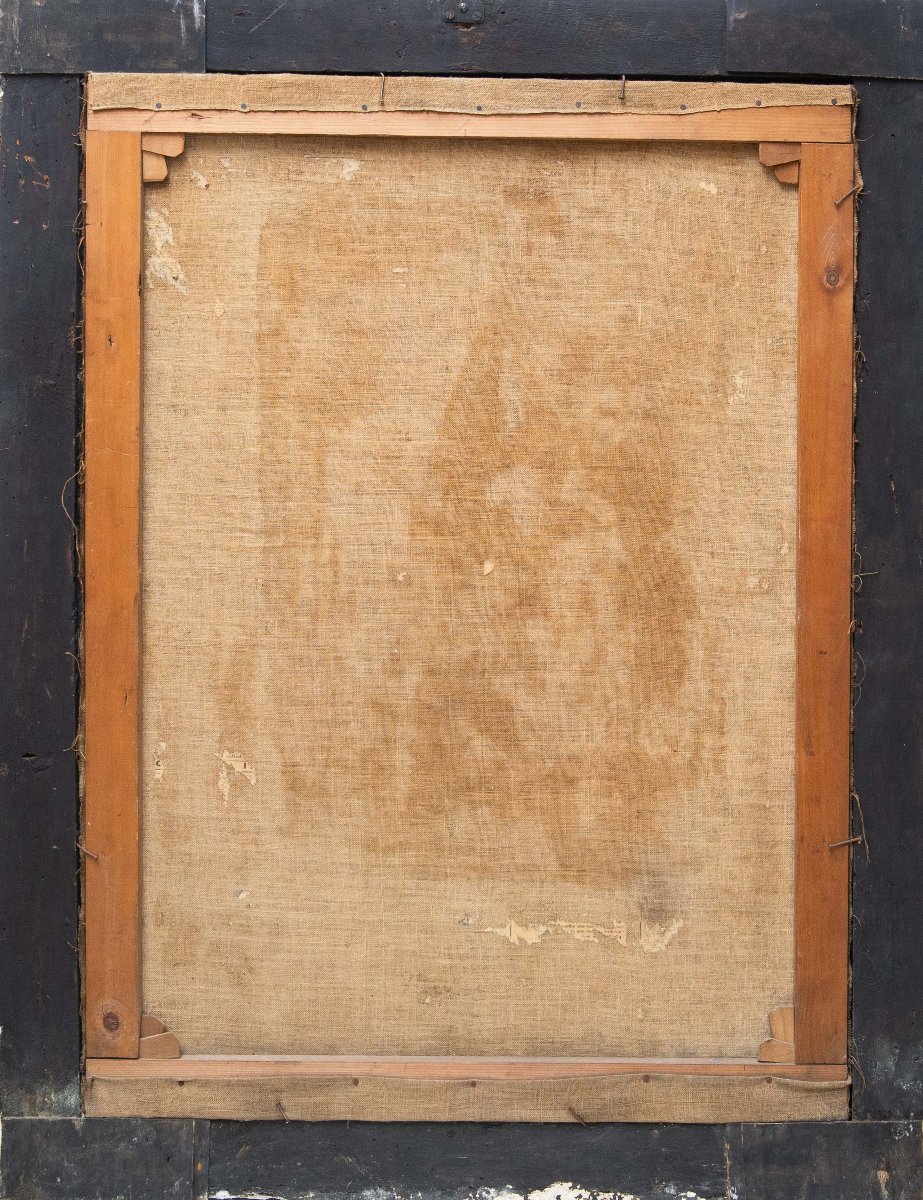 "Allegoria dell'Autunno", olio su tela, scuola Piemontese,  XVIII secolo-photo-2