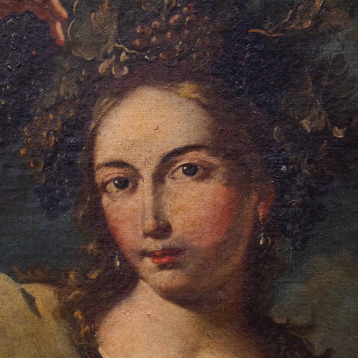 "Allegoria dell'Autunno", olio su tela, scuola Piemontese,  XVIII secolo-photo-6