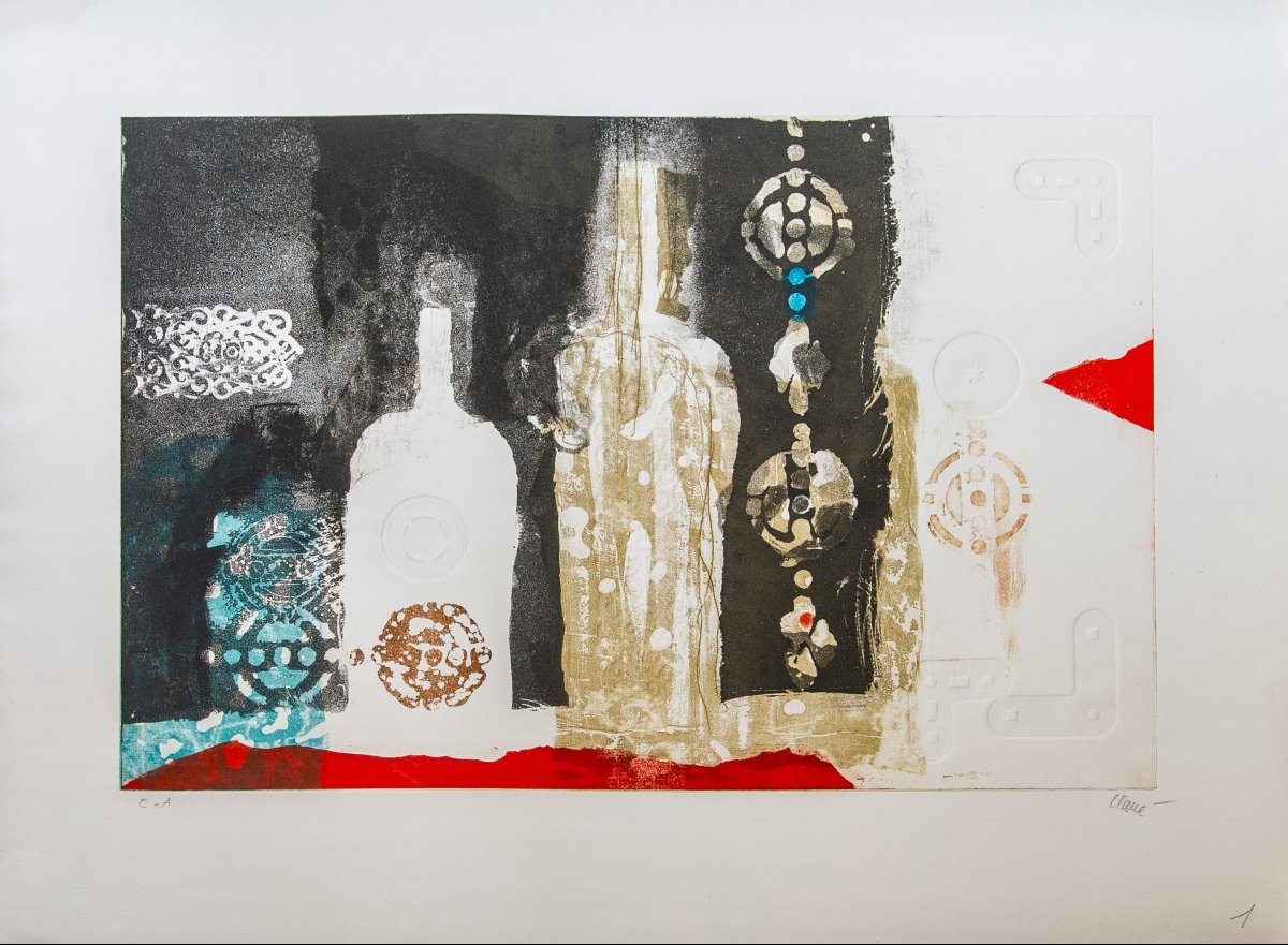 Antoni Clavé, "Composizione Astratta", Epoca '900