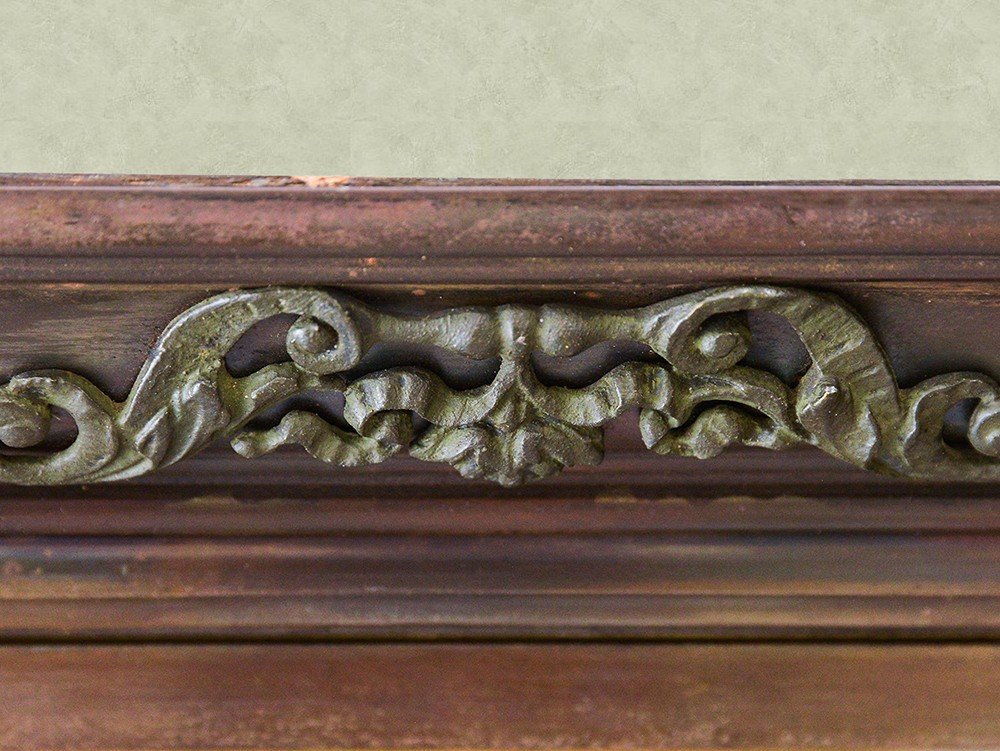 Vetrina espositore, in ferro e legno, Anni '80-photo-4