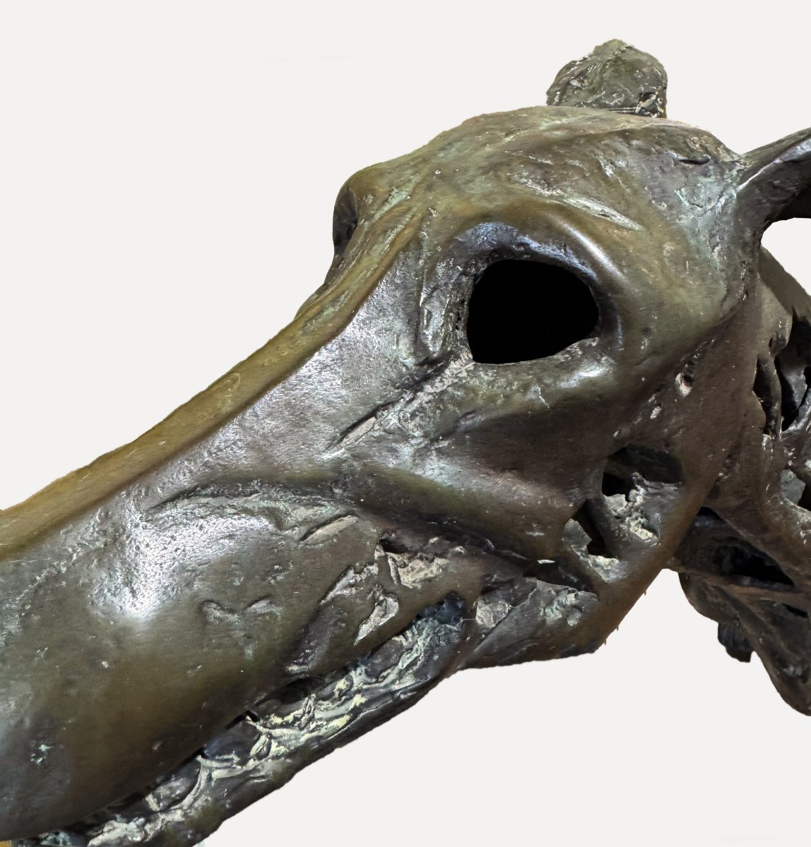 Sebastiano Trovato, "Levriero", in bronzo, firmato, 1975-photo-1
