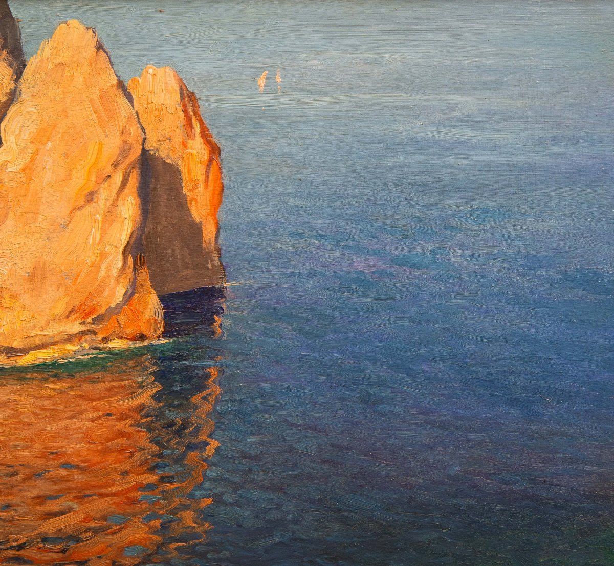 Michele Federico, olio su tavola, "Capri", Epoca '900-photo-4