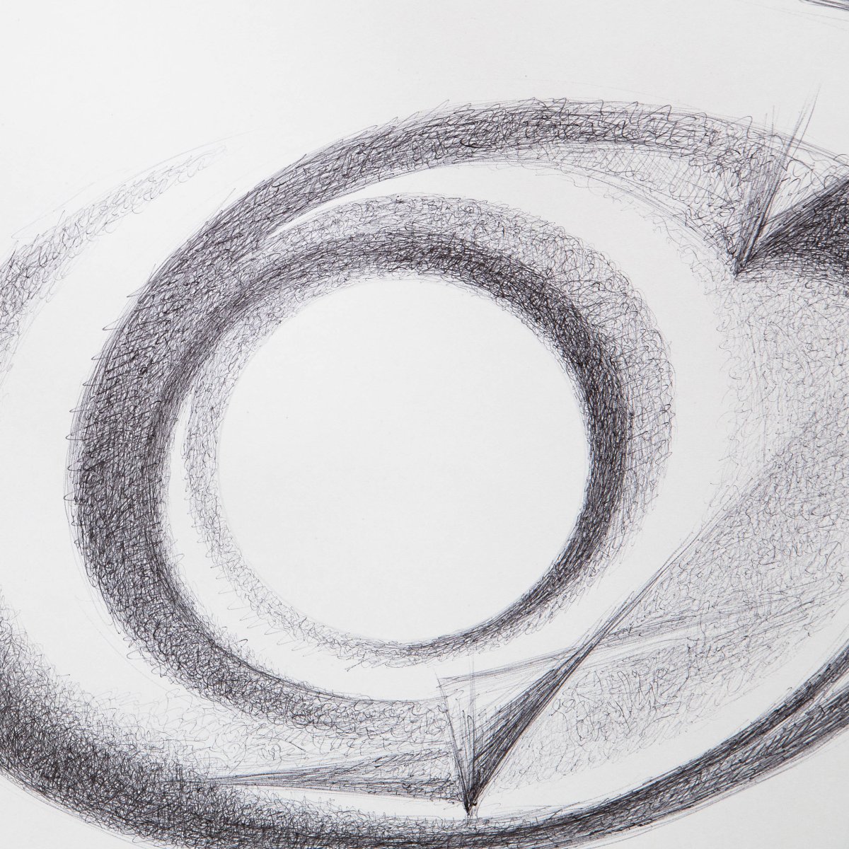 Carmelo Cappello,"opera unica", biro su carta,  firmato, 1971-photo-2