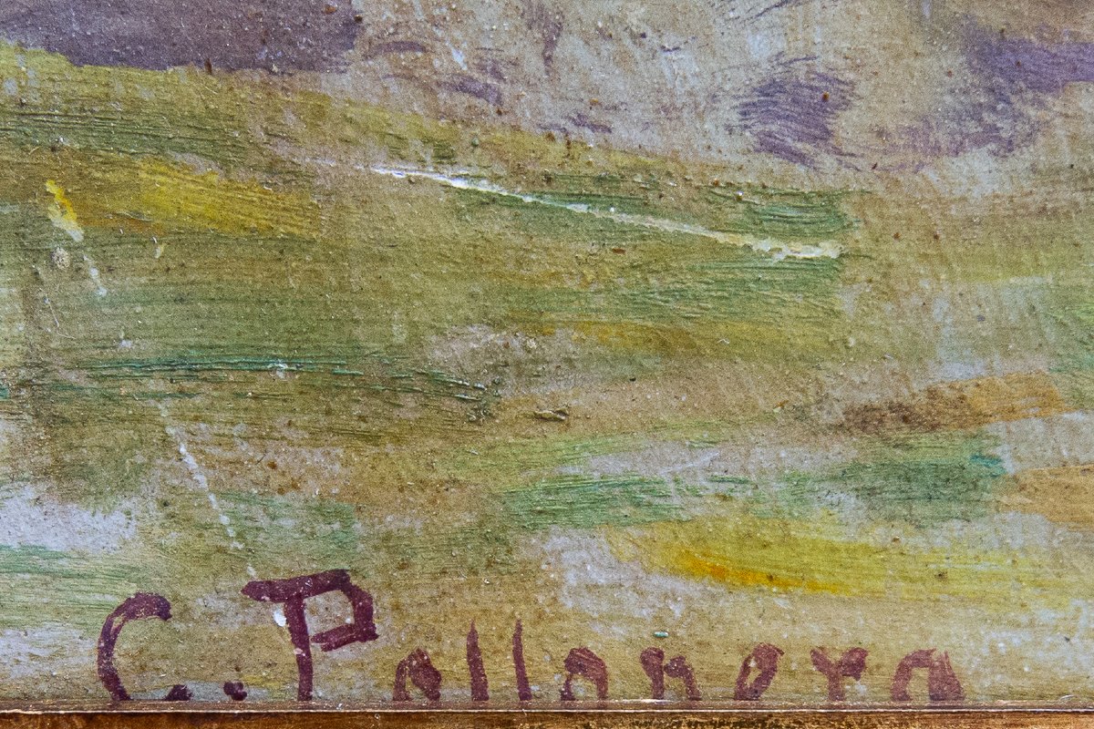 Carlo Pollonera "Paesaggio alpestre",  Val d'Aosta , Primi '900-photo-4