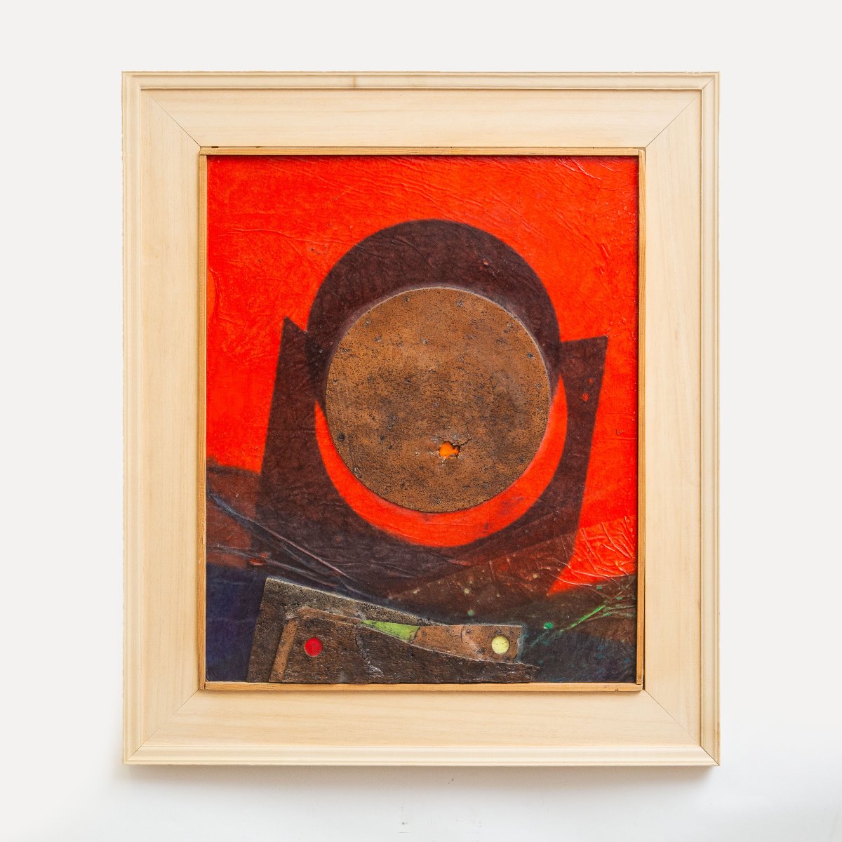 Roberto Crippa, "Sun", collage / tecnica mista, anni 1965/70