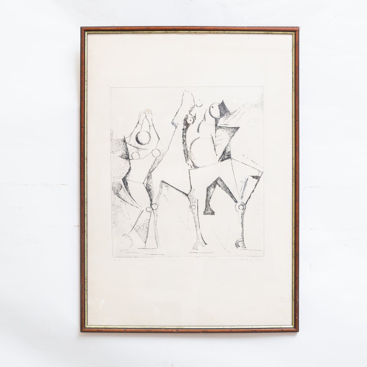 Marino Marini "Trio felice" acquaforte, 1972-photo-2