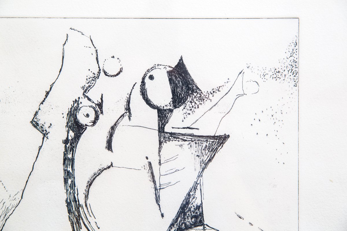 Marino Marini "Trio felice" acquaforte, 1972-photo-5