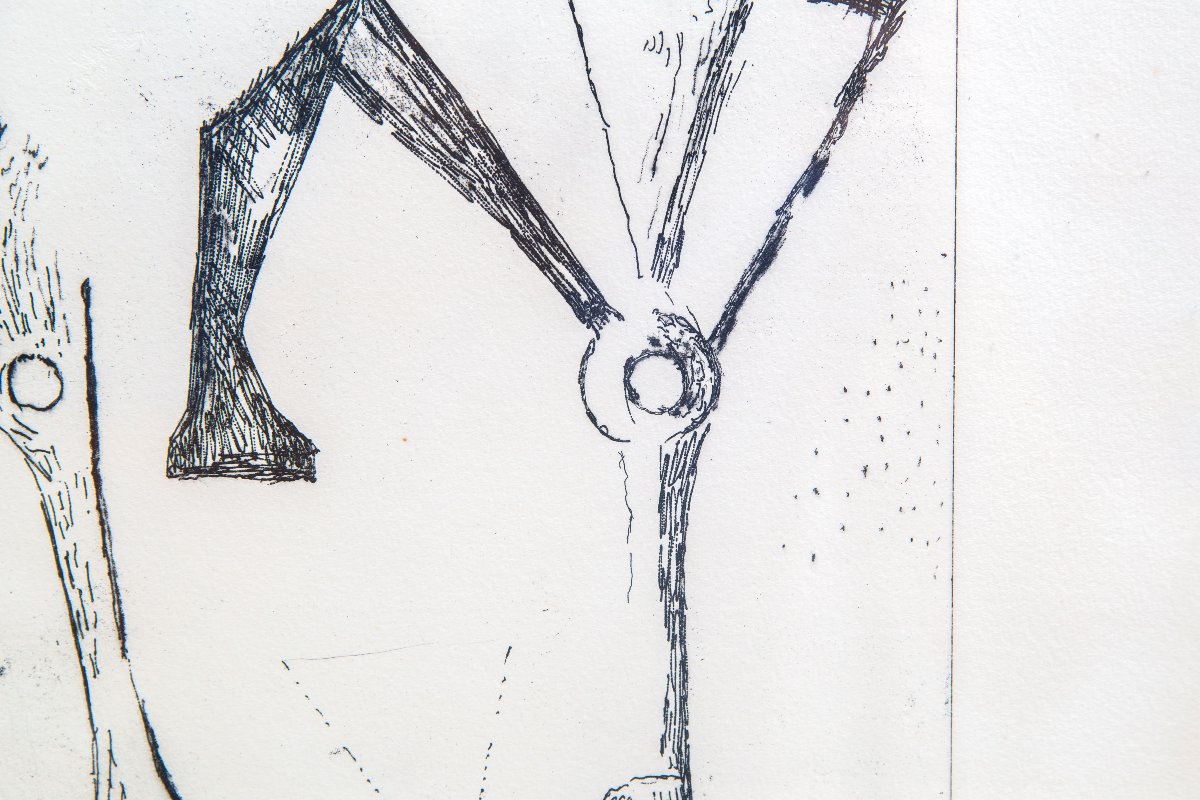 Marino Marini "Trio felice" acquaforte, 1972-photo-7