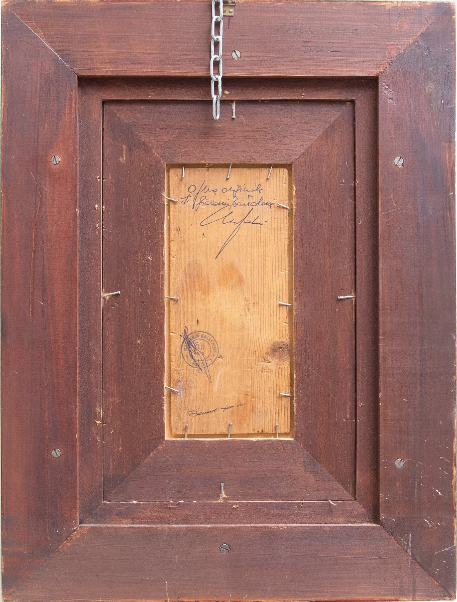 Giovanni Bartolena "Soldato", olio su tavola, Anni '20/'30-photo-3