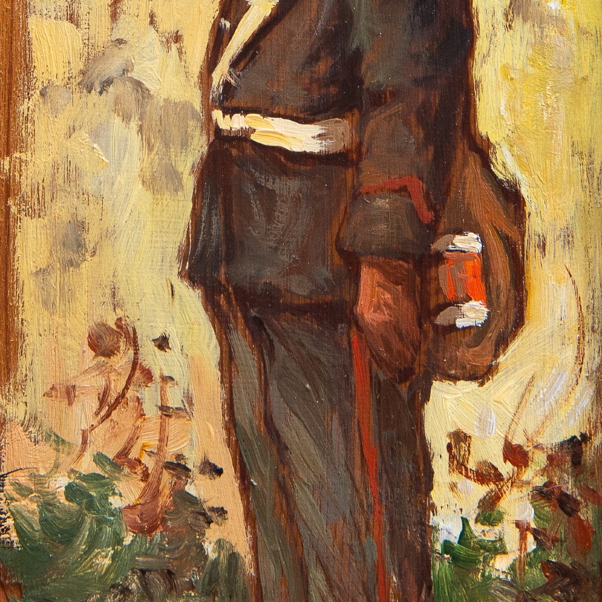 Giovanni Bartolena "Soldato", olio su tavola, Anni '20/'30-photo-4