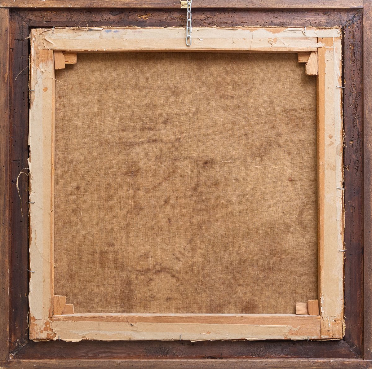Luca Postiglione, "Scena d'interno", olio su tela, firmato Primi '900-photo-4