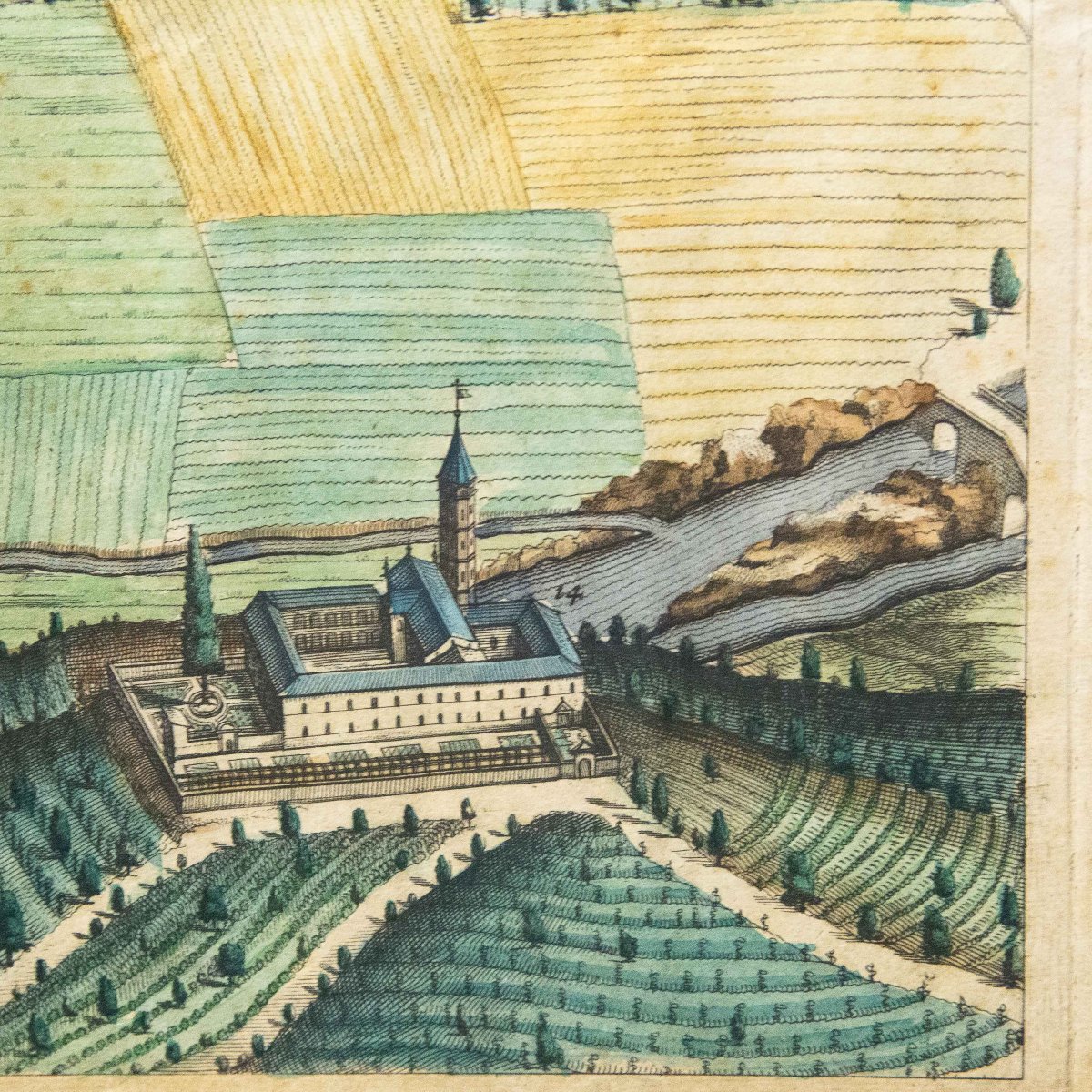 Cartina di Biella Mappa Antica di Biella, Johannes Blaeu, (Bugella Civitas), Fine '600-photo-5