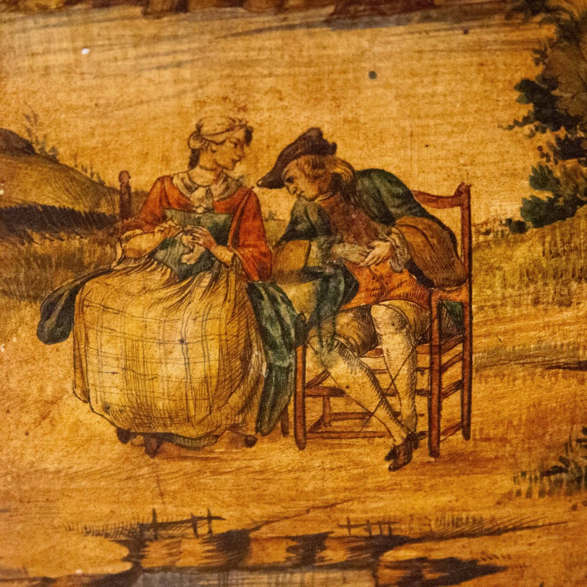 Vetrina veneziana, stile Luigi XV, in legno laccato, Epoca Primi '900-photo-5