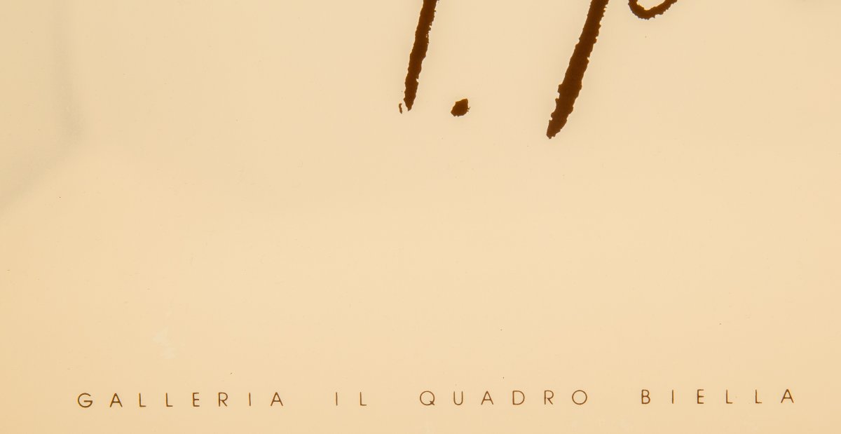 Lucio Fontana, Manifesto Galleria Il Quadro Biella, 1982-photo-2