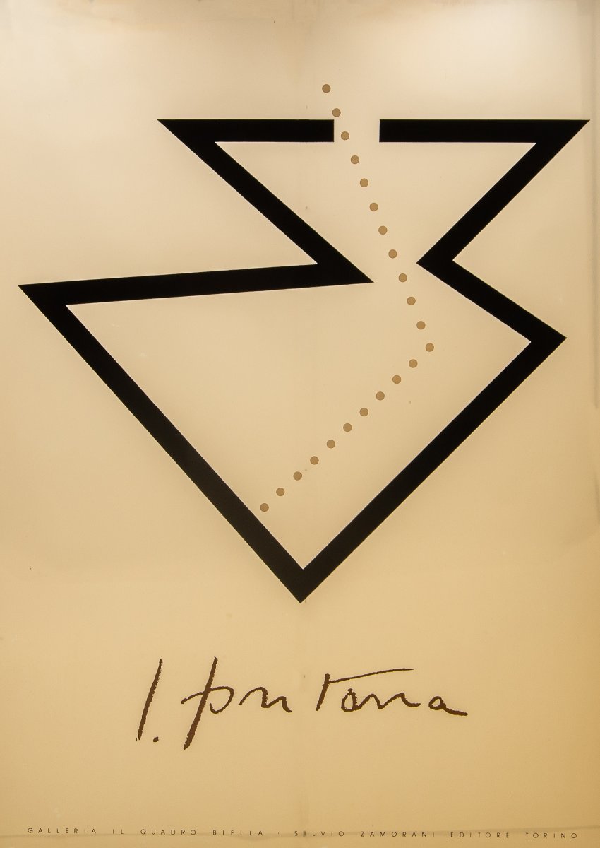 Lucio Fontana, Manifesto Galleria Il Quadro Biella, 1982