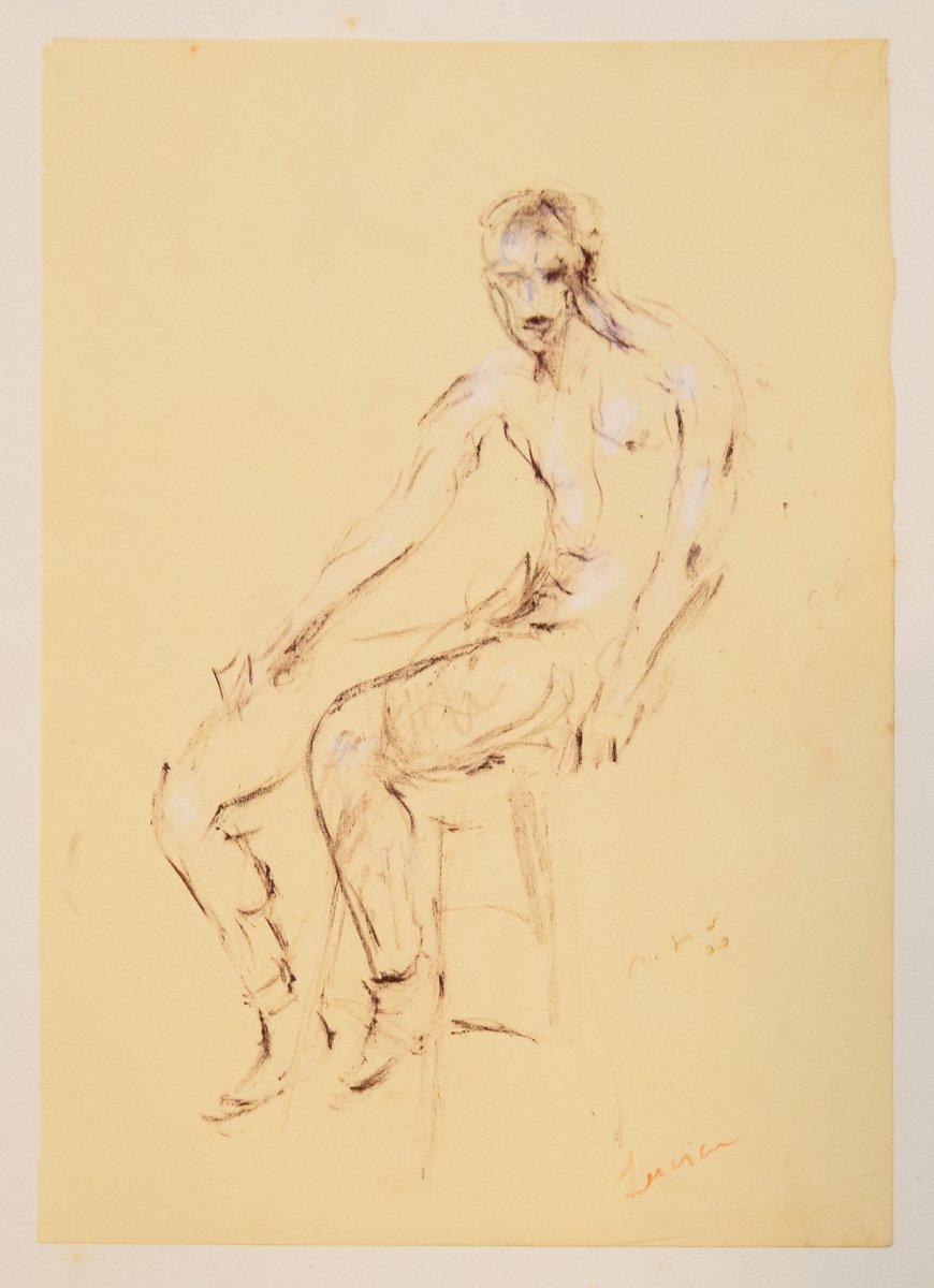 Filippo De Pisis, "Nudo Seduto, Lucien",1930-photo-2