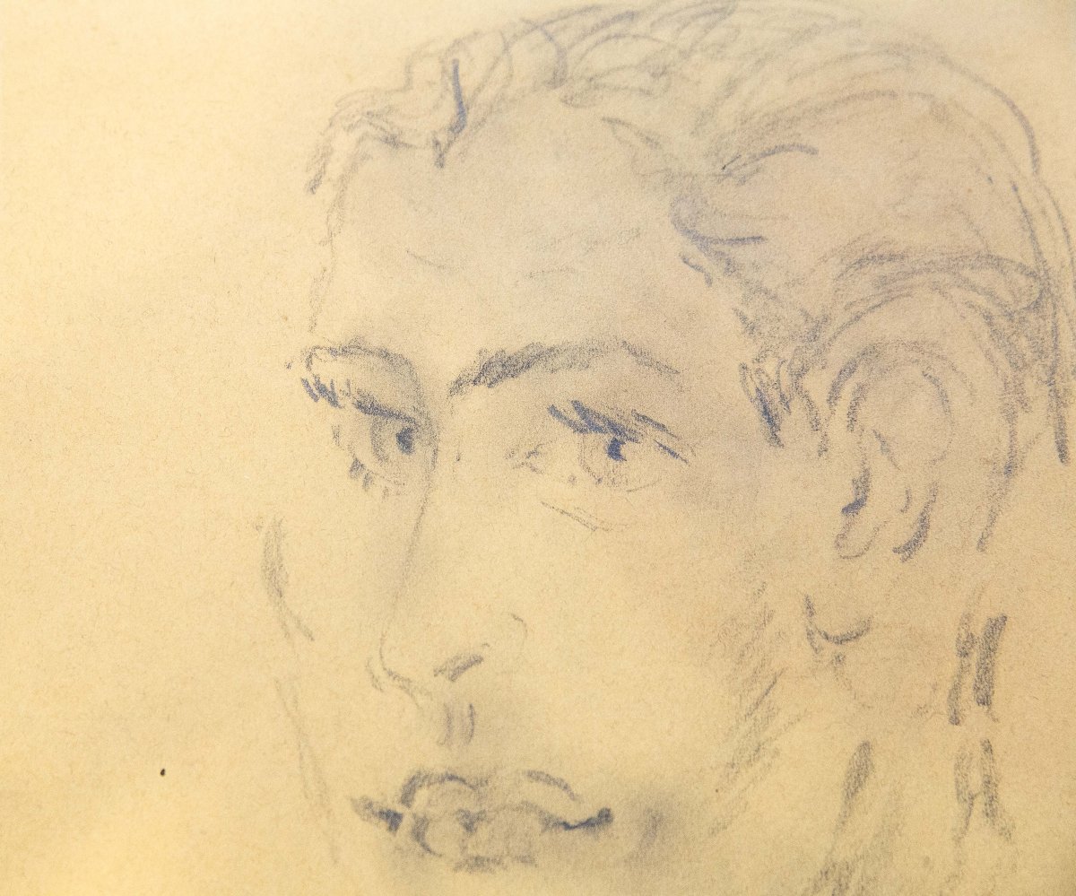 Filippo De Pisis, "Ritratto di giovane, Angelo",1941-photo-2