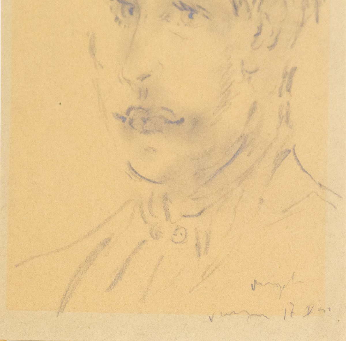 Filippo De Pisis, "Ritratto di giovane, Angelo",1941-photo-3