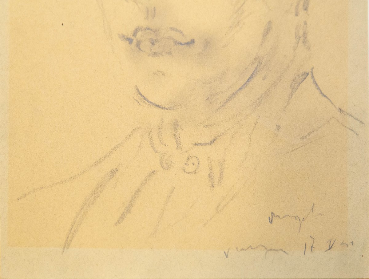 Filippo De Pisis, "Ritratto di giovane, Angelo",1941-photo-4