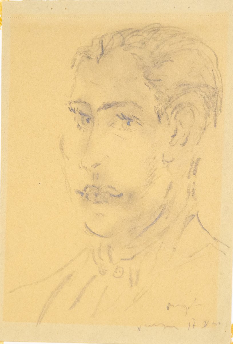 Filippo De Pisis, "Ritratto di giovane, Angelo",1941