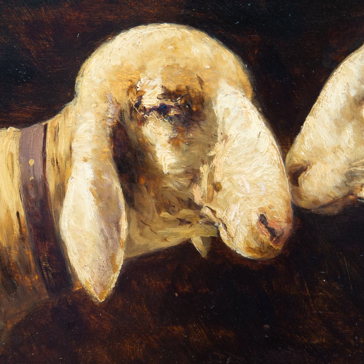 Lorenzo Delleani, "Pecore", olio su tavola, 17.05.1901-photo-3