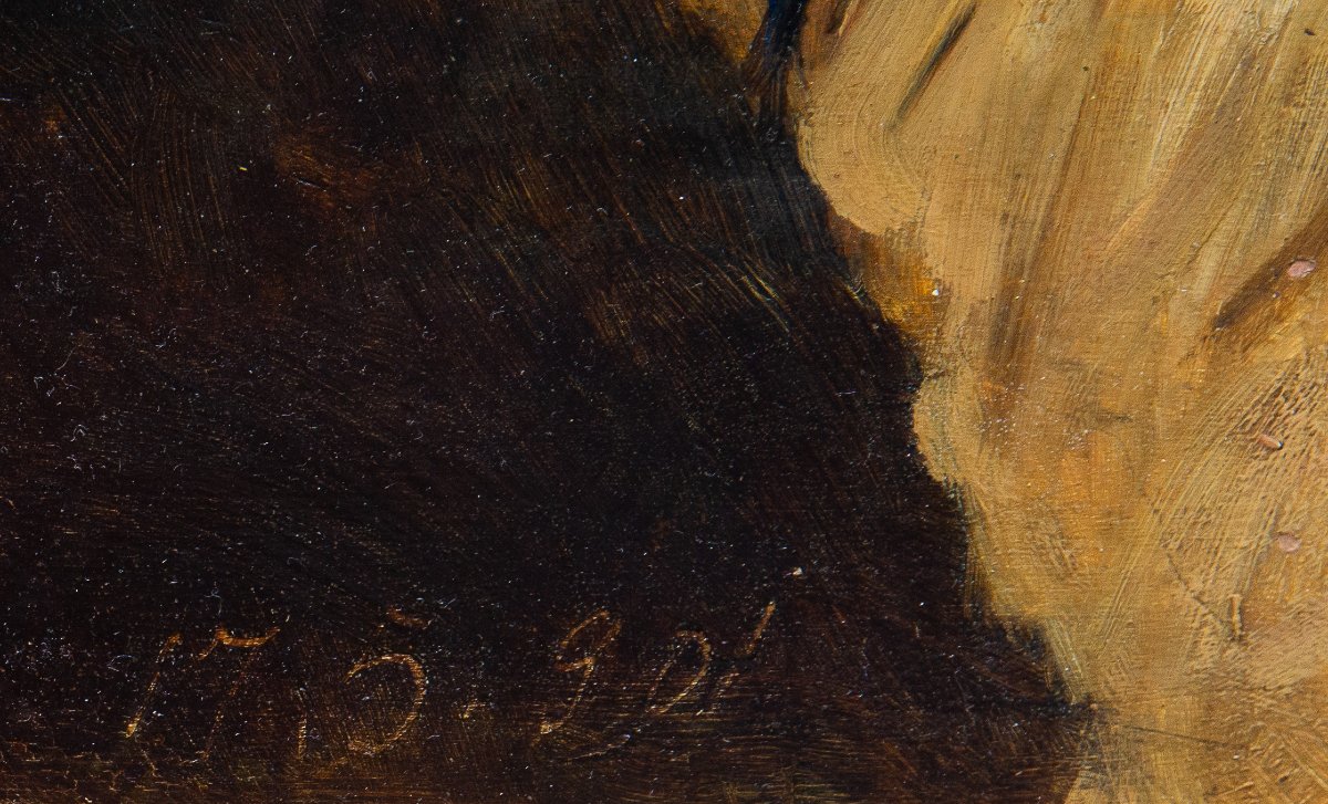Lorenzo Delleani, "Pecore", olio su tavola, 17.05.1901-photo-4