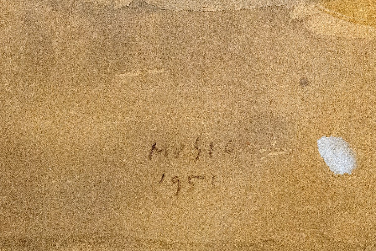 Zoran Music, "Cattleboat", gouache su carta, 1951-photo-4