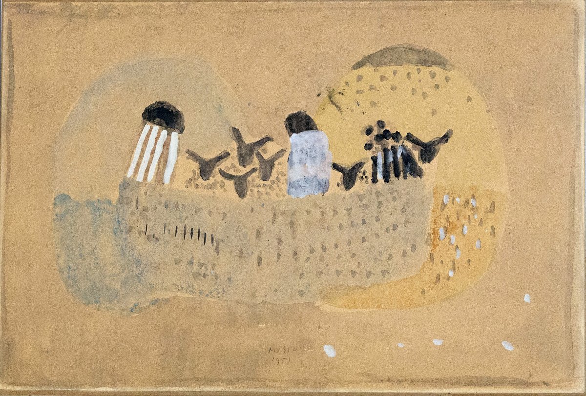Zoran Music, "Cattleboat", gouache su carta, 1951-photo-2