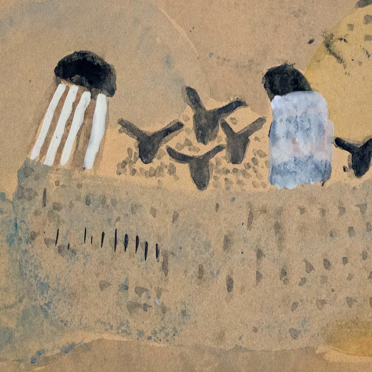 Zoran Music, "Cattleboat", gouache su carta, 1951-photo-4